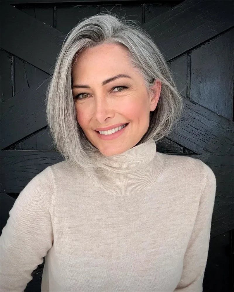 Inverted bob cut fopr women over 50