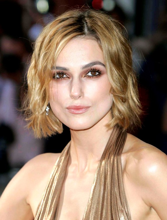 Keira Knightley hairstyle - curly bob hairstyle picture