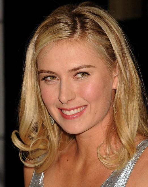 Maria Sharapova Hairstyle - long blonde straight hairstyle for women